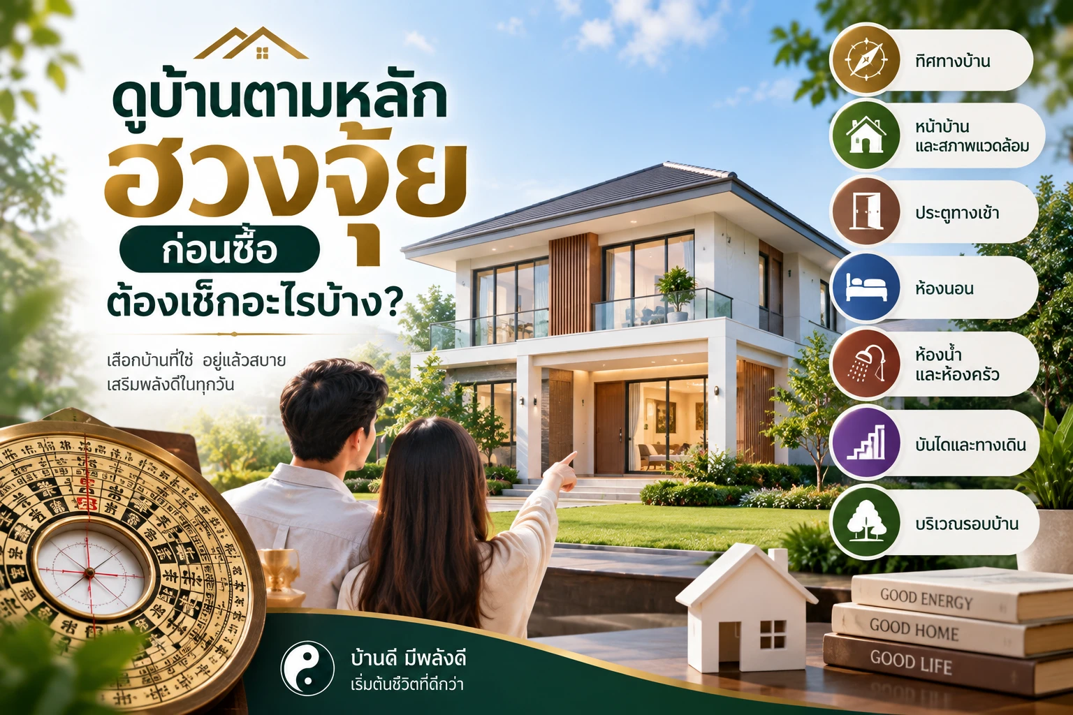 ดูบ้านตามหลักฮวงจุ้ยก่อนซื้อ ต้องเช็กอะไรบ้าง?