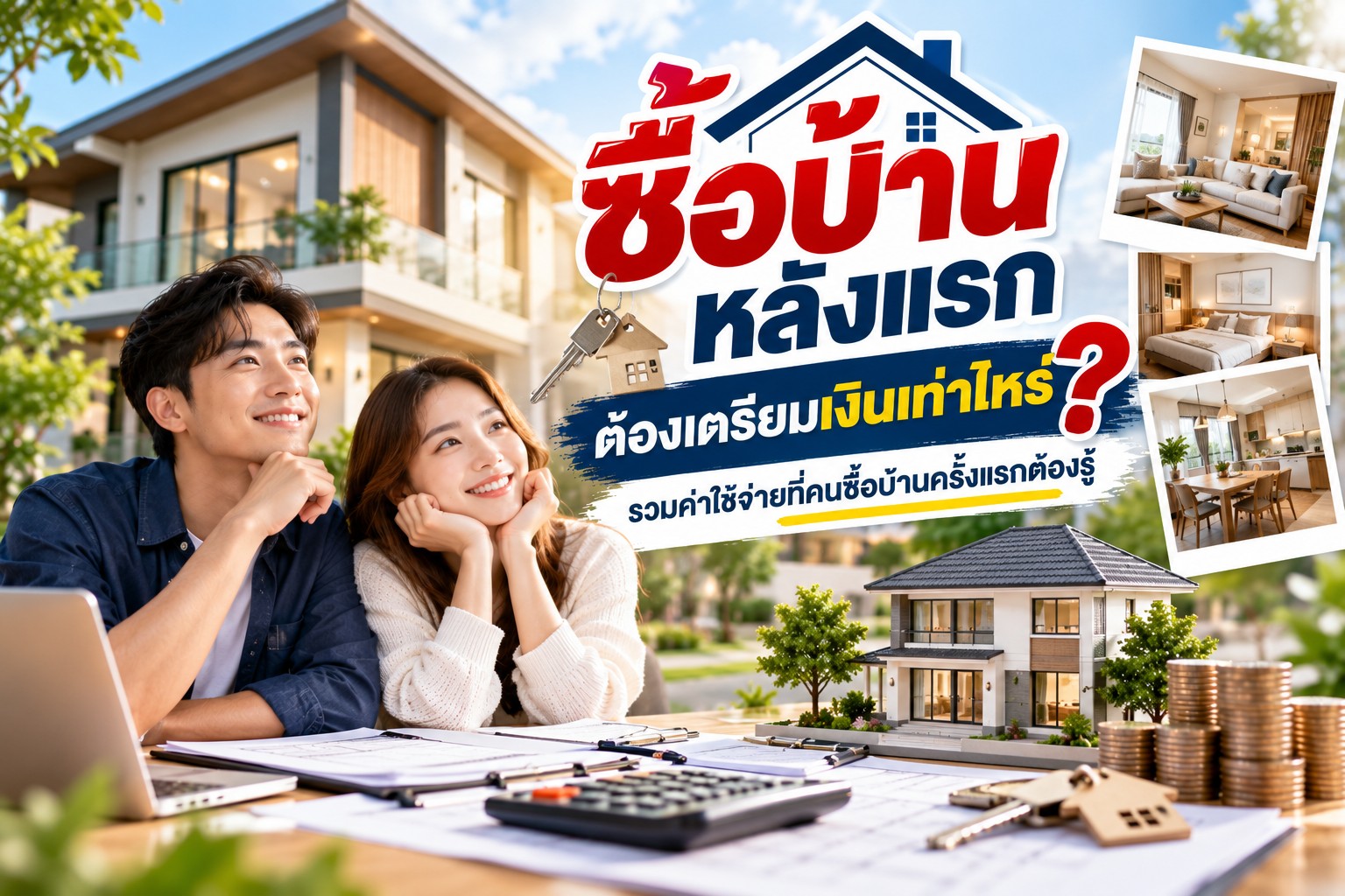 ซื้อบ้านหลังแรกต้องเตรียมเงินเท่าไหร่? รวมค่าใช้จ่ายที่คนซื้อบ้านครั้งแรกต้องรู้