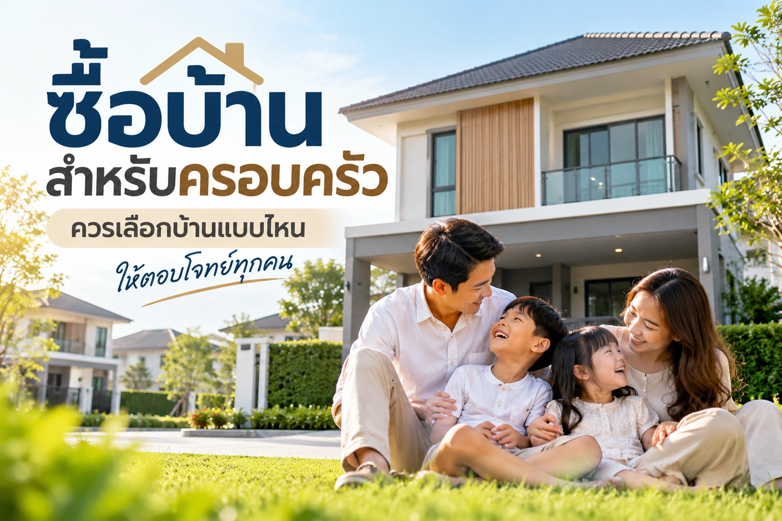 ซื้อบ้านสำหรับครอบครัว ควรเลือกบ้านแบบไหนให้ตอบโจทย์ทุกคน